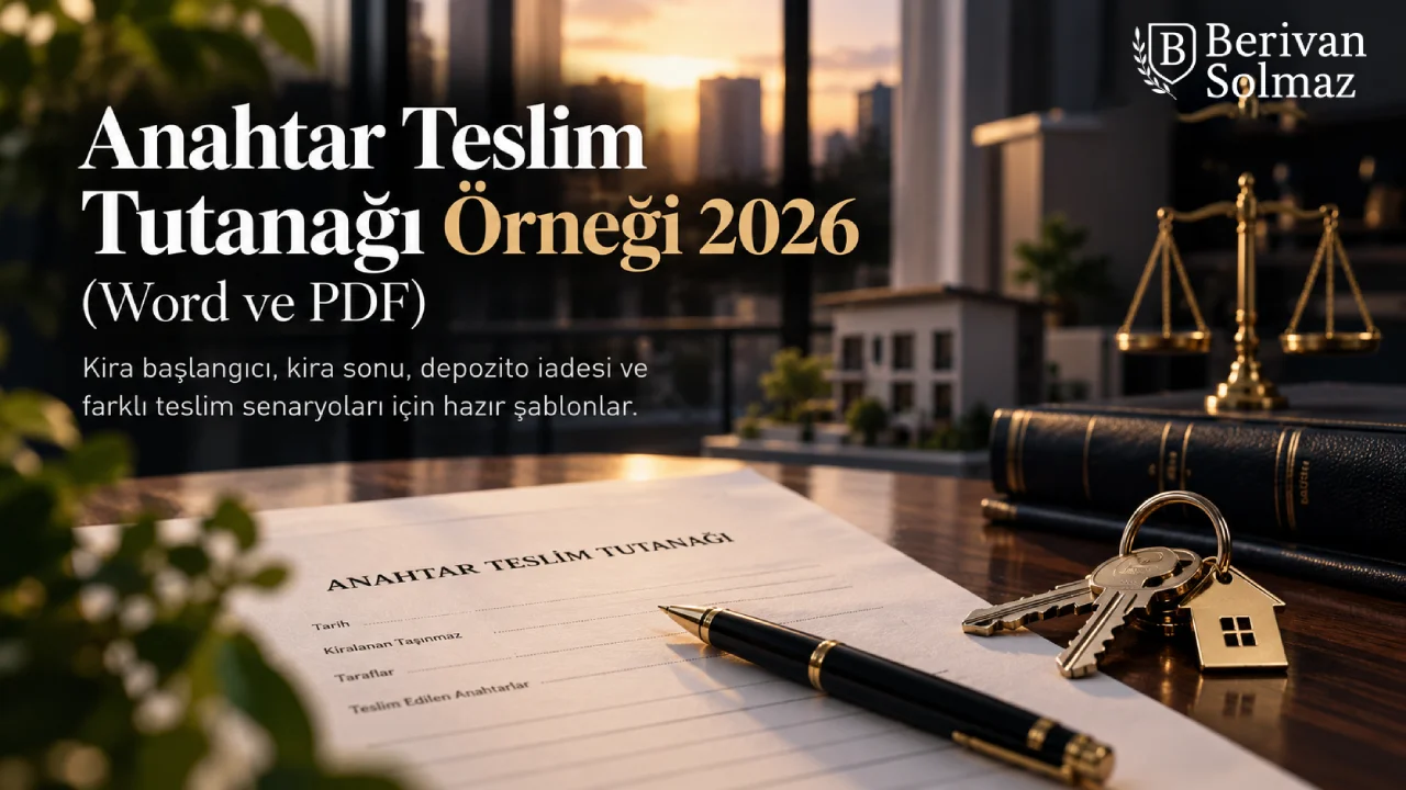 Anahtar Teslim Tutanağı Örneği